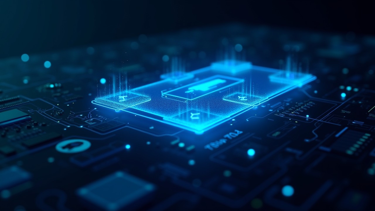 Futuristic blue holographic dashboards representing real-time monitoring in a HYDRAstor environment.